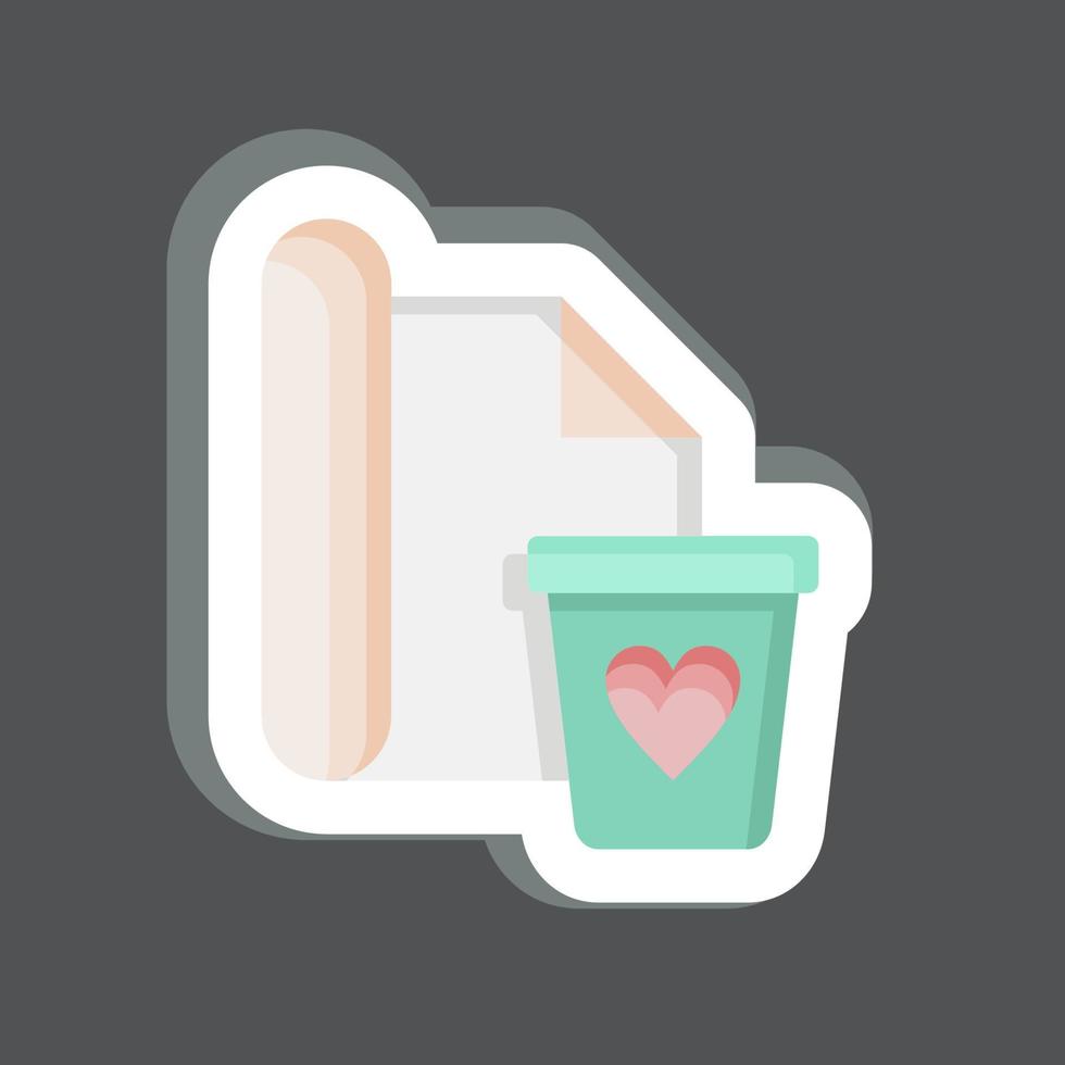 Icon Wrapping. related to Black Friday symbol. shopping. simple illustration vector