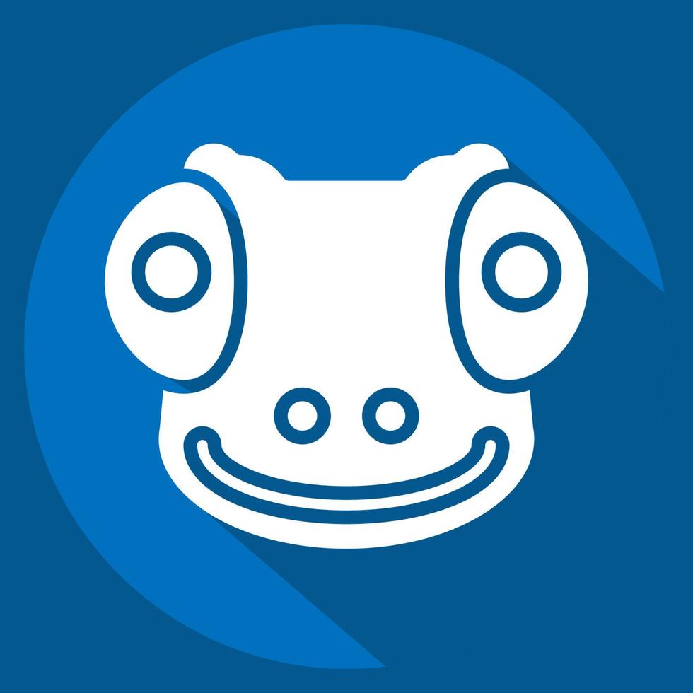 Icon Chameleon. related to Animal Head symbol. simple design editable. simple illustration vector