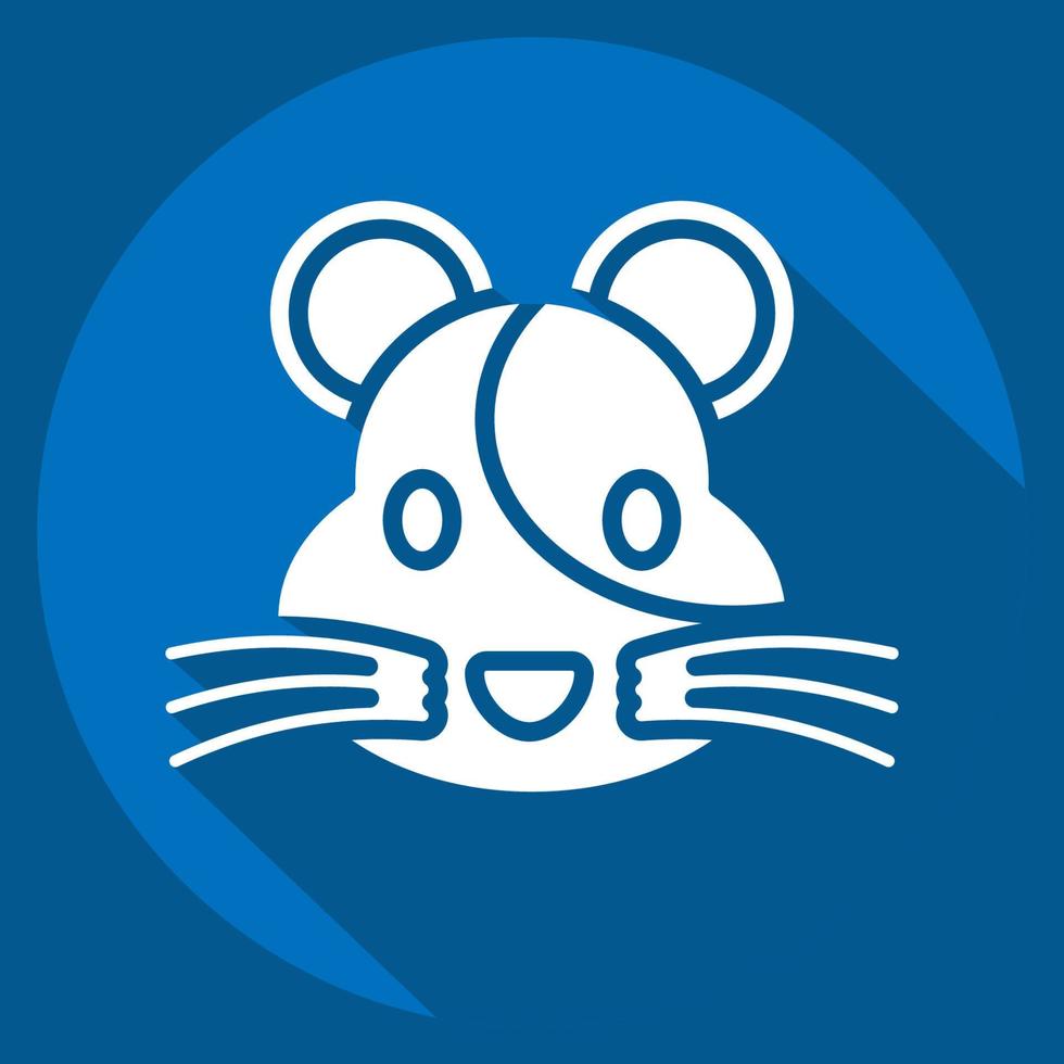 Icon Hamster. related to Animal Head symbol. simple design editable. simple illustration vector