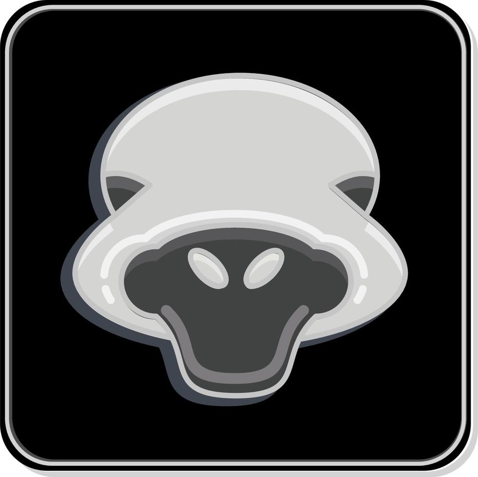 Icon Ostrich. related to Animal Head symbol. simple design editable. simple illustration vector