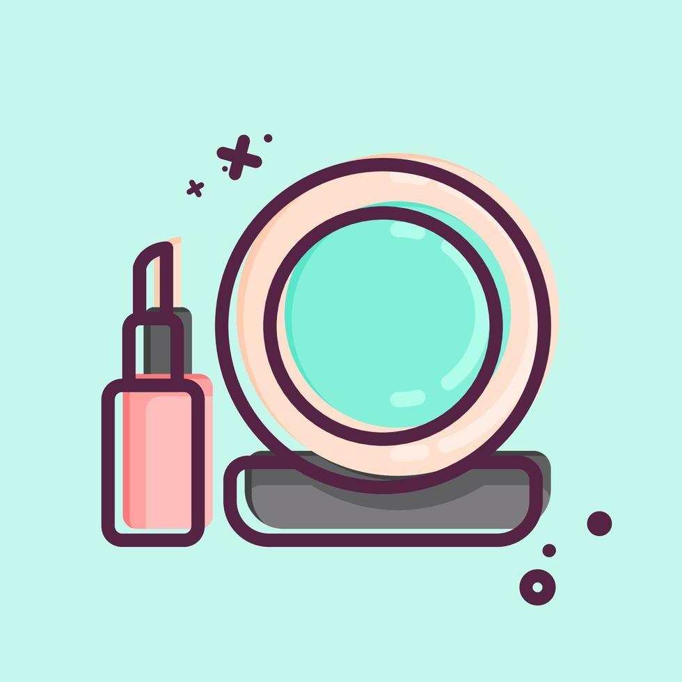 Icon Makeup. related to Barbershop symbol. Beauty Saloon. simple illustration vector