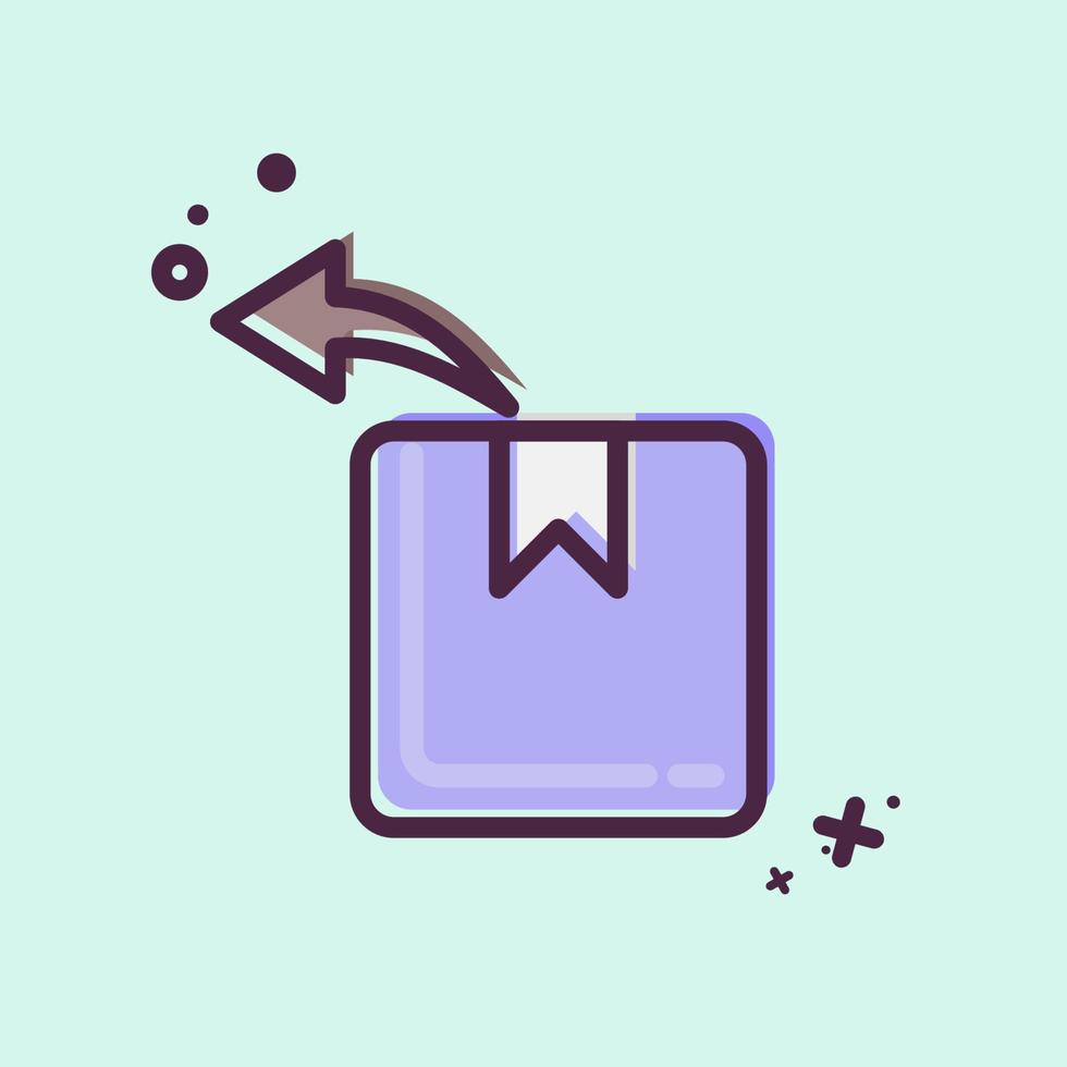 Icon Returns. related to Black Friday symbol. shopping. simple illustration vector
