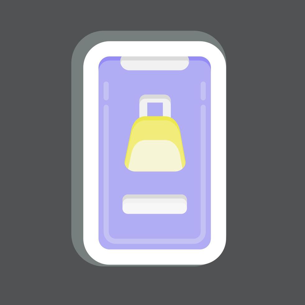 Icon Online Shop. related to Black Friday symbol. shopping. simple illustration vector