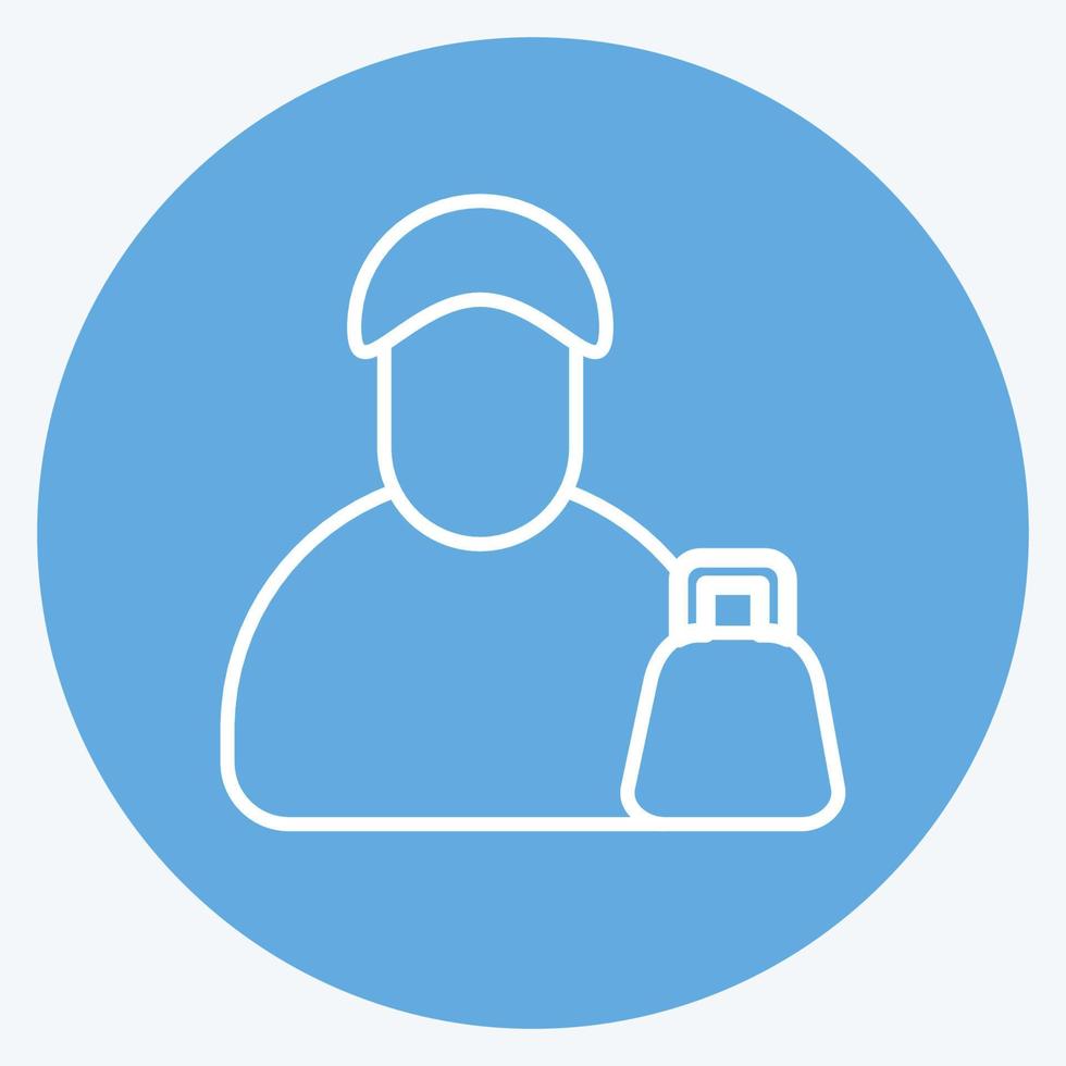 Icon Man. related to Black Friday symbol. shopping. simple illustration vector