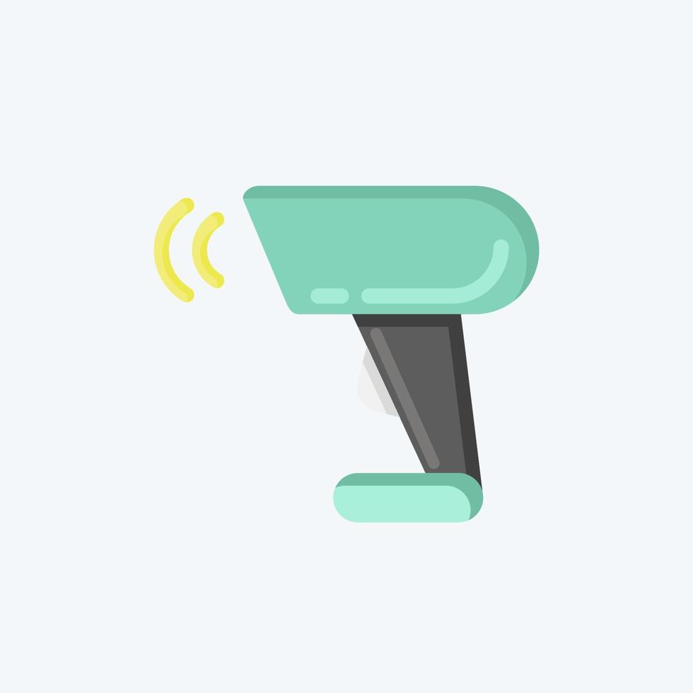 Icon Barcode Scanner. related to Black Friday symbol. shopping. simple illustration vector