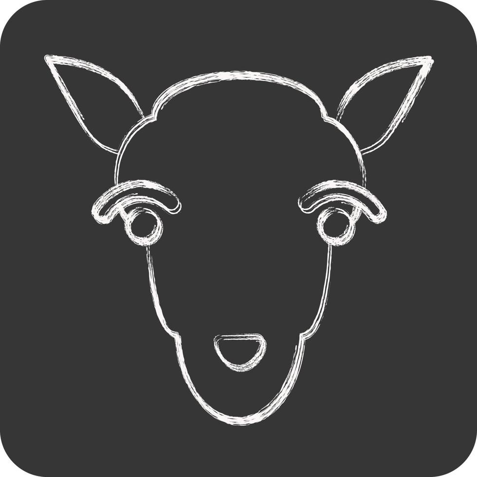 Icon Lamb. related to Animal Head symbol. simple design editable. simple illustration vector