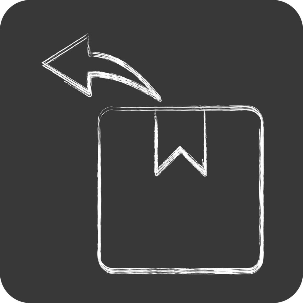 Icon Returns. related to Black Friday symbol. shopping. simple illustration vector