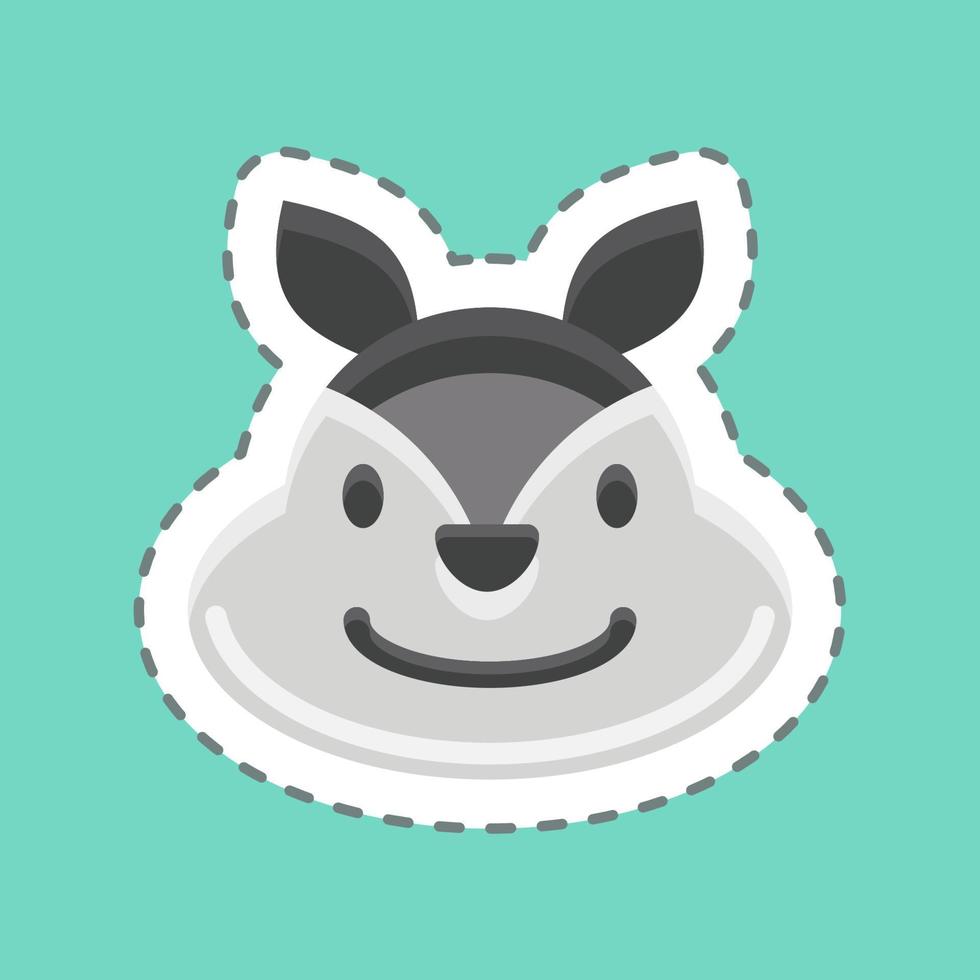 Icon Squirrel. related to Animal Head symbol. simple design editable. simple illustration vector