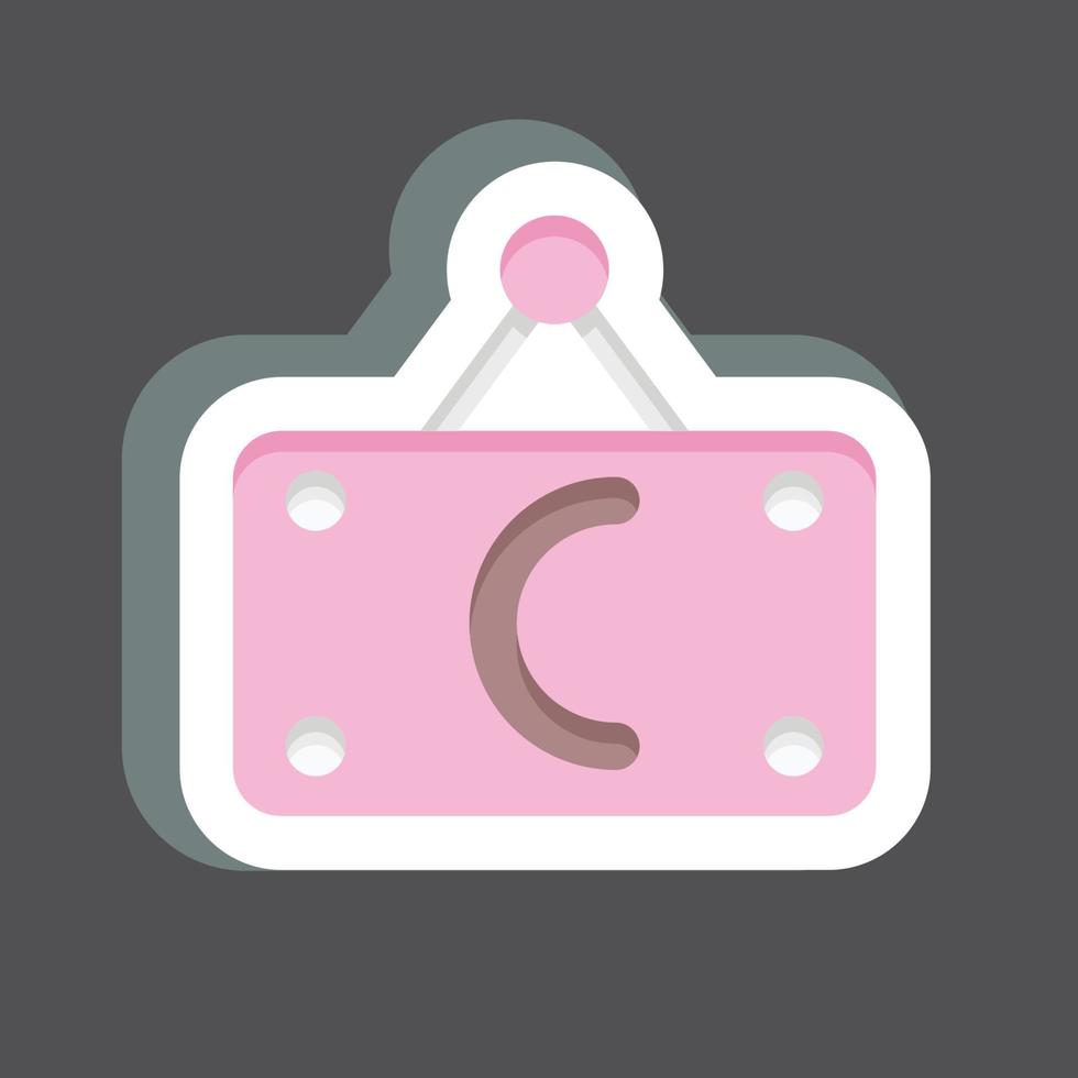 Icon Closed. related to Barbershop symbol. Beauty Saloon. simple illustration vector