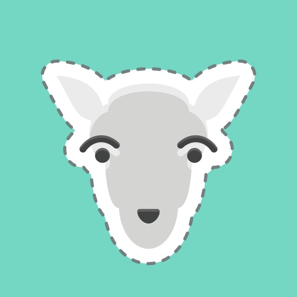 Icon Lamb. related to Animal Head symbol. simple design editable. simple illustration vector