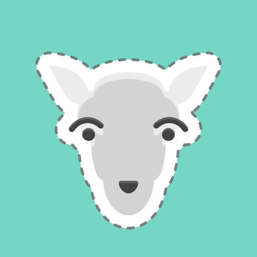 Icon Lamb. related to Animal Head symbol. simple design editable. simple illustration vector