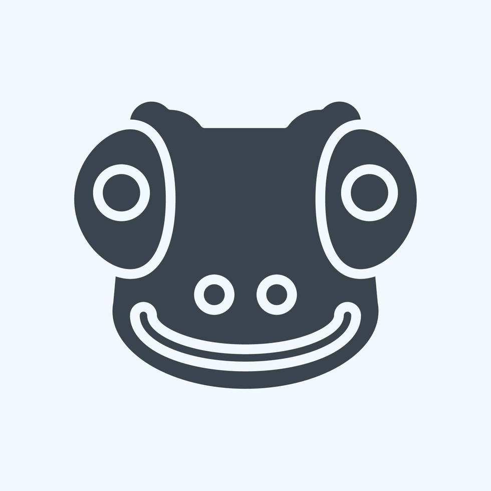 Icon Chameleon. related to Animal Head symbol. simple design editable. simple illustration vector