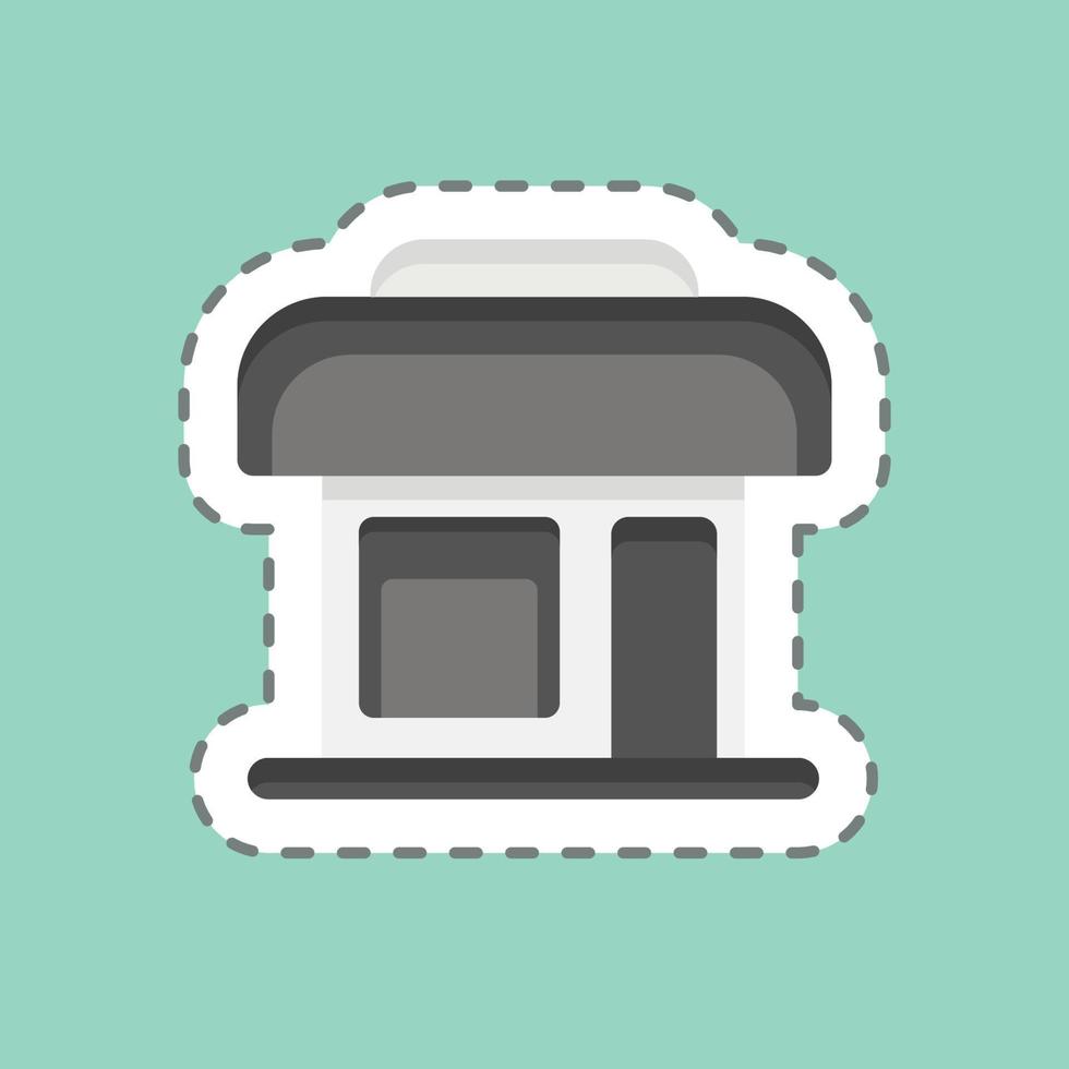 Icon Clothing Shop. related to Black Friday symbol. shopping. simple illustration vector