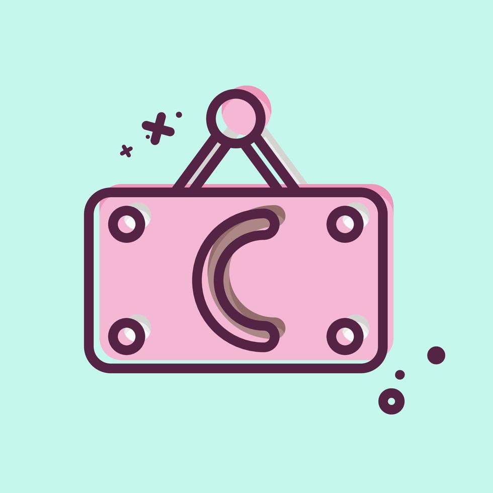 Icon Closed. related to Barbershop symbol. Beauty Saloon. simple illustration vector