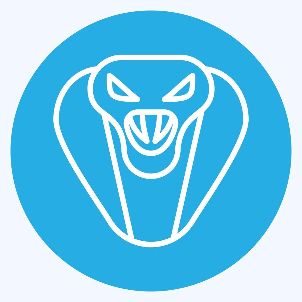 Icon Cobra. related to Animal Head symbol. simple design editable. simple illustration vector