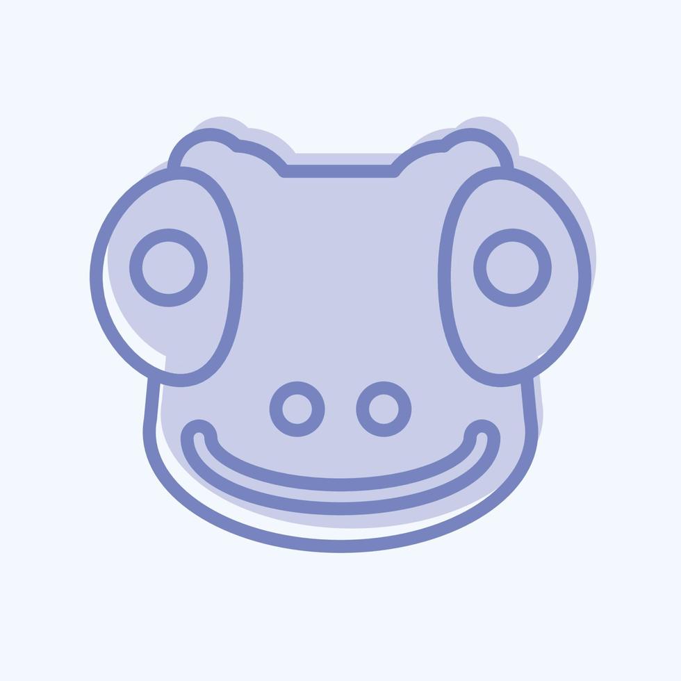 Icon Chameleon. related to Animal Head symbol. simple design editable. simple illustration vector