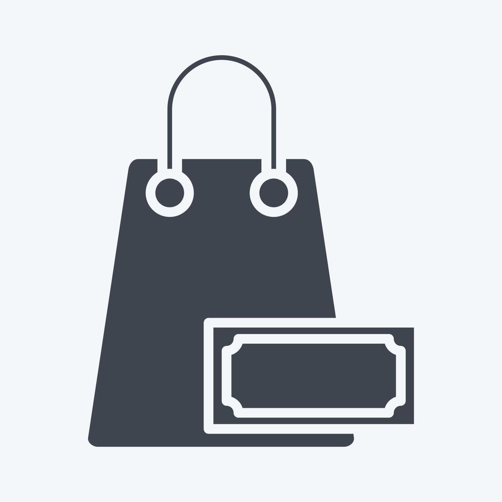 Icon Purchase. related to Black Friday symbol. shopping. simple illustration vector