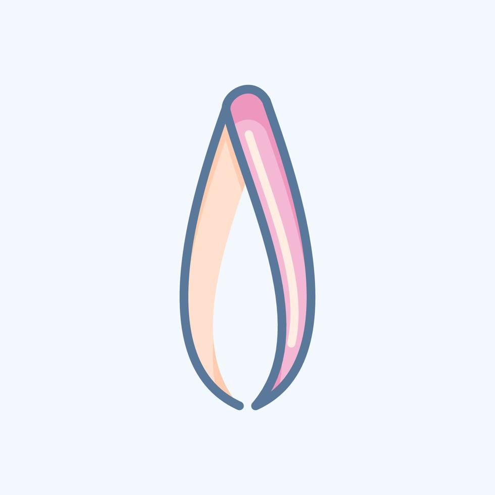 Icon Tweezers. related to Barbershop symbol. Beauty Saloon. simple illustration vector