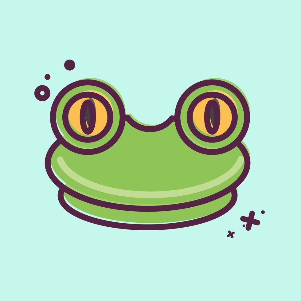 Icon Frog. related to Animal Head symbol. simple design editable. simple illustration vector