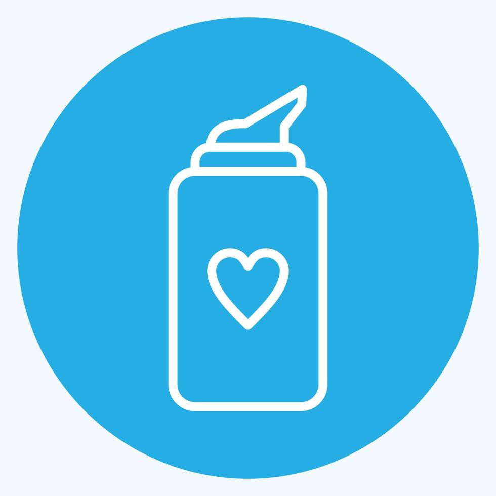 Icon Shaving Cream. related to Barbershop symbol. Beauty Saloon. simple illustration vector