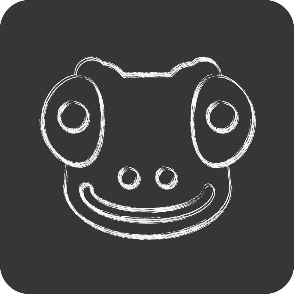 Icon Chameleon. related to Animal Head symbol. simple design editable. simple illustration vector