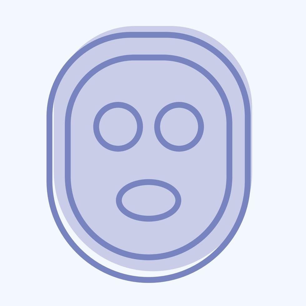 Icon Facial Mask. related to Barbershop symbol. Beauty Saloon. simple illustration vector
