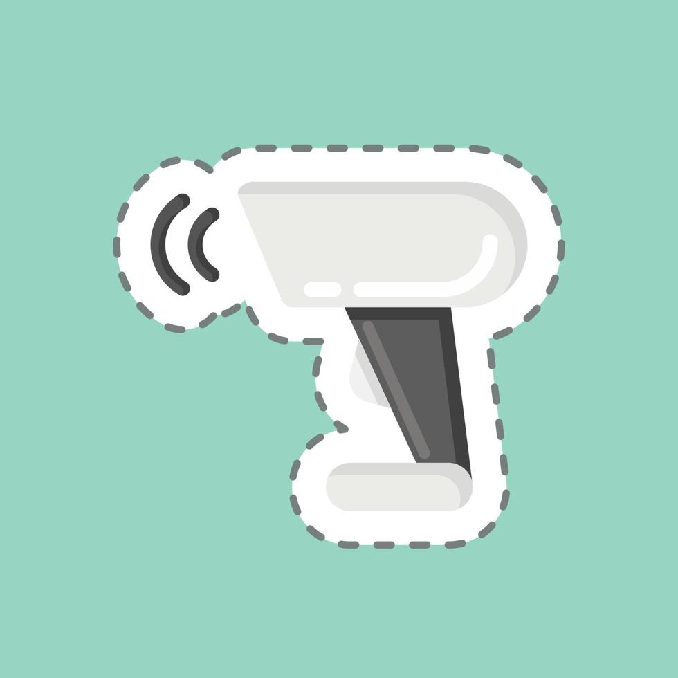 Icon Barcode Scanner. related to Black Friday symbol. shopping. simple illustration vector