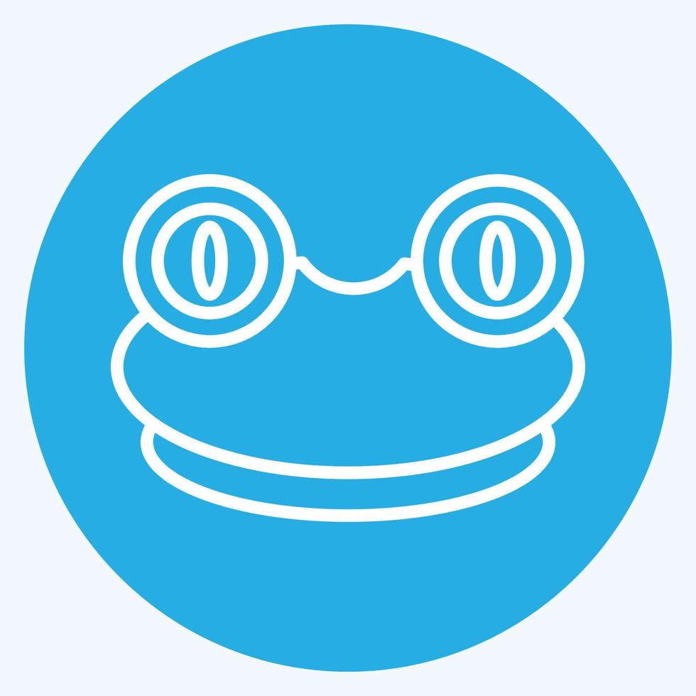 Icon Frog. related to Animal Head symbol. simple design editable. simple illustration vector