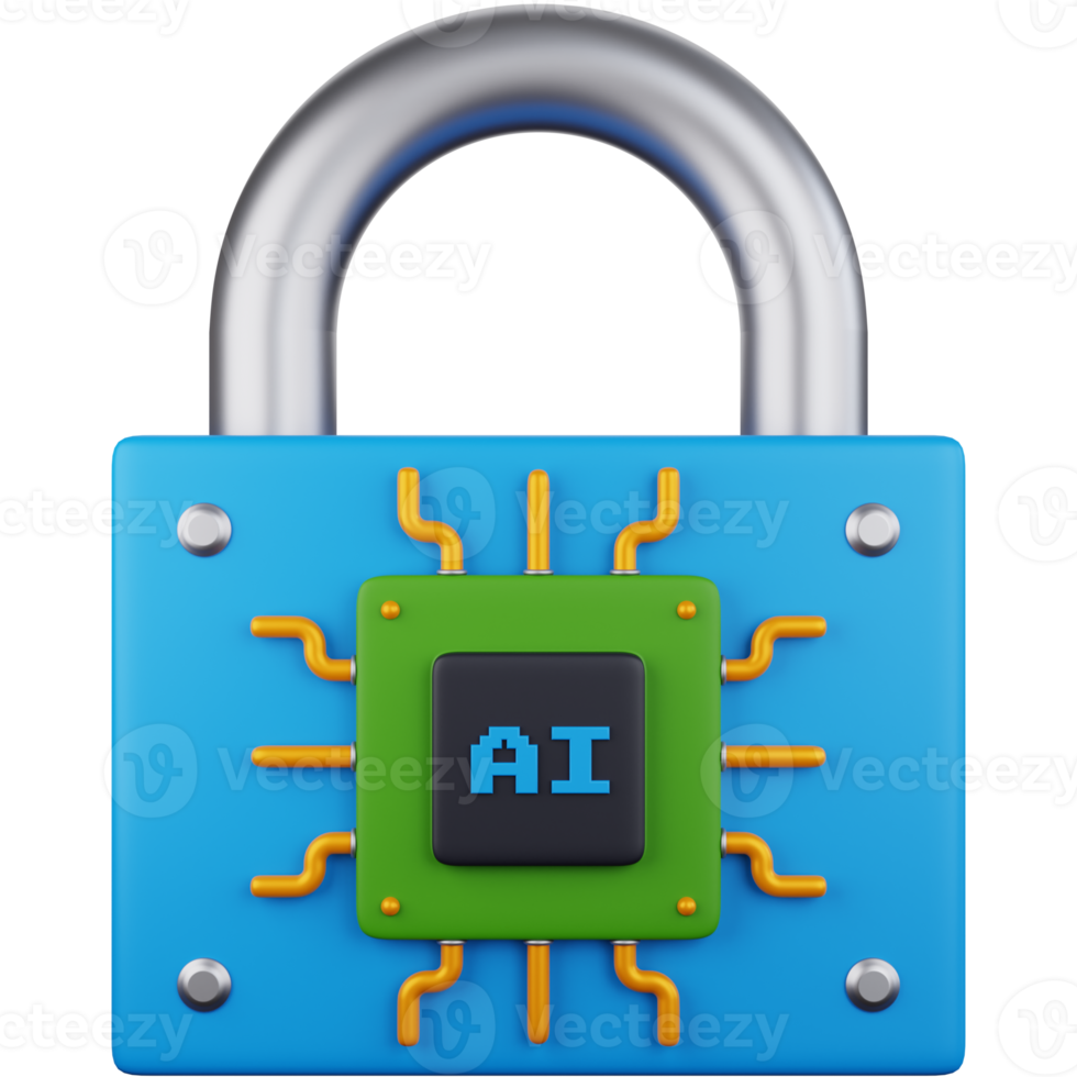 3D Icon Illustration Ai Security png