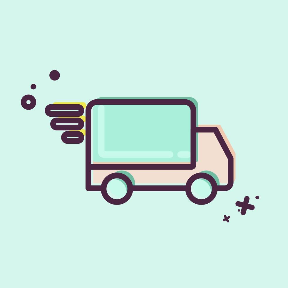 Icon Fast Delivery. related to Black Friday symbol. shopping. simple illustration vector