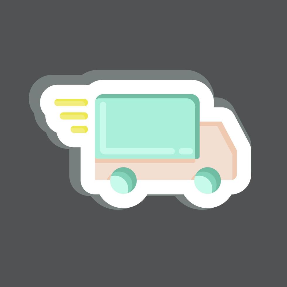 Icon Fast Delivery. related to Black Friday symbol. shopping. simple illustration vector
