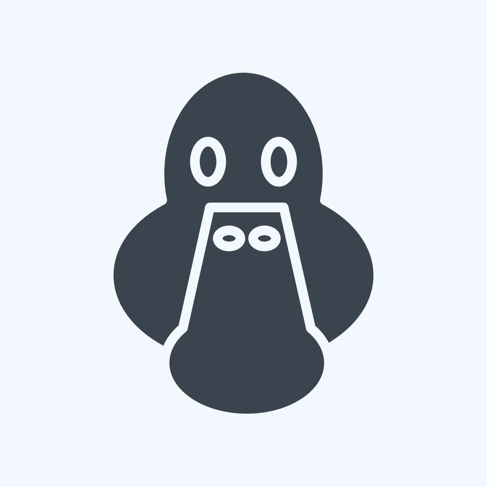 Icon Duck. related to Animal Head symbol. simple design editable. simple illustration vector