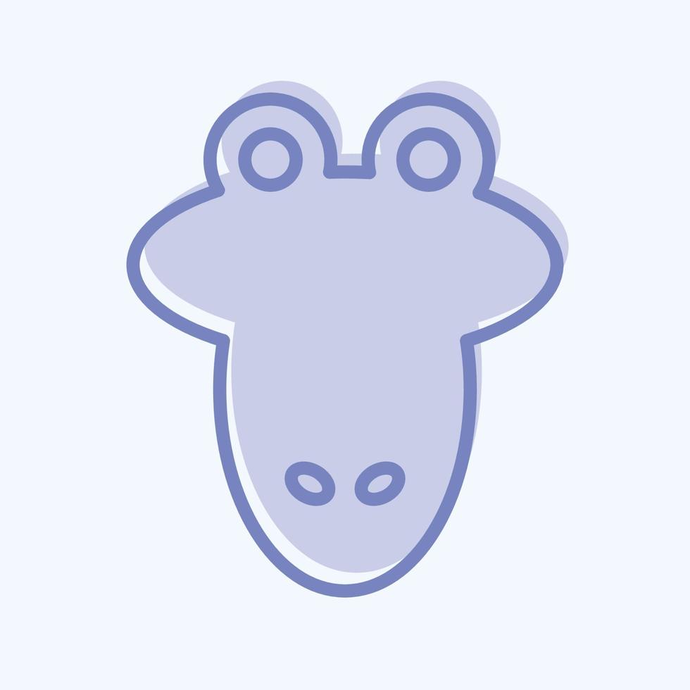 Icon Alligator. related to Animal Head symbol. simple design editable. simple illustration vector