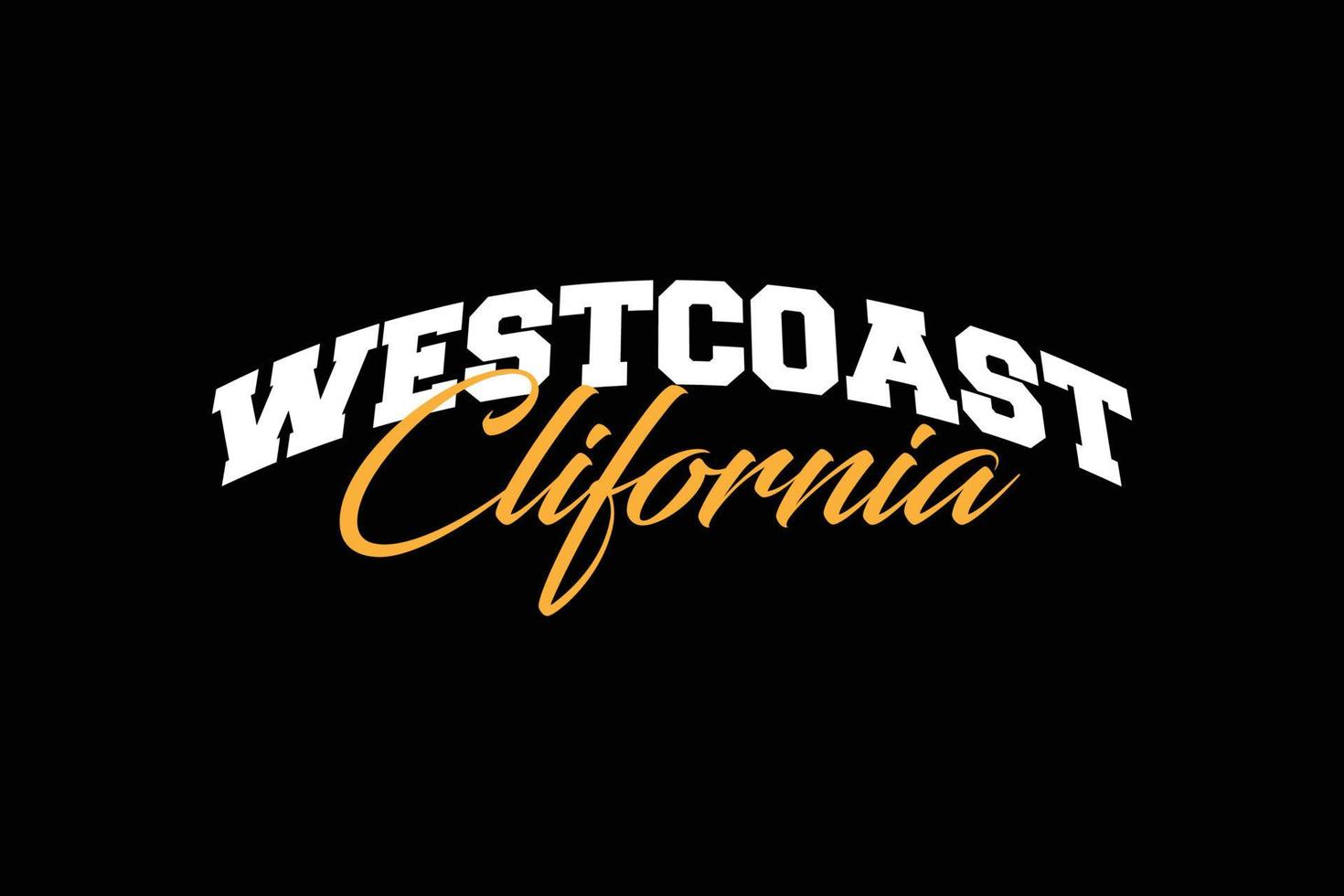 west coast Streetwear design template vetor file vector