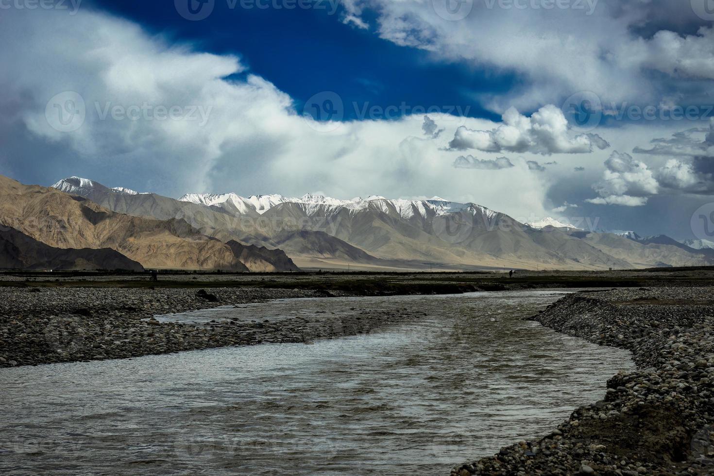 Alar National Wetland Park is surrounded by high mountains photo