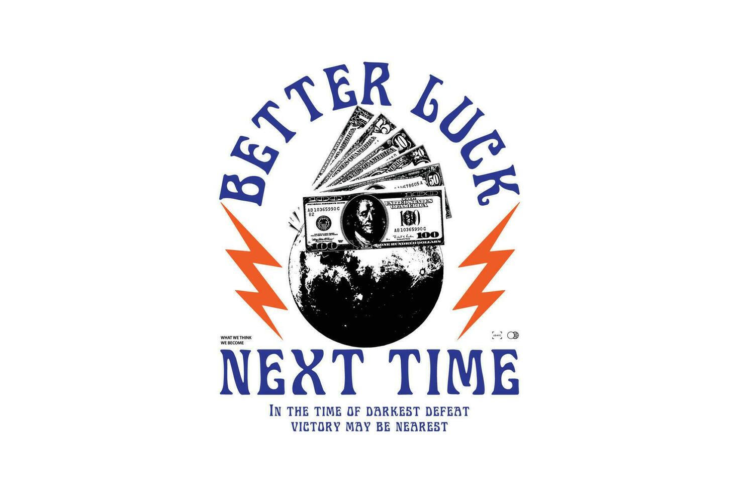 better luck next time Streetwear next time design templates vector for clothing 21736619 Vector