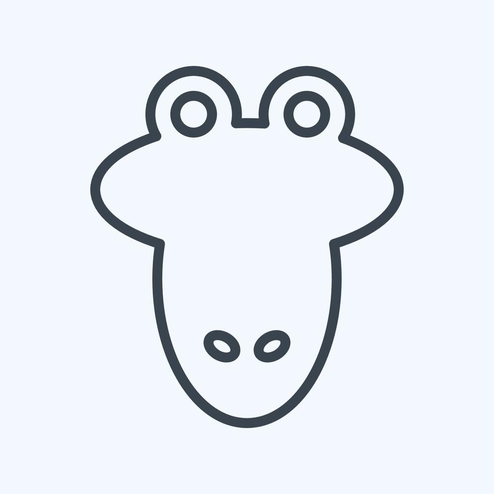 Icon Alligator. related to Animal Head symbol. simple design editable. simple illustration vector
