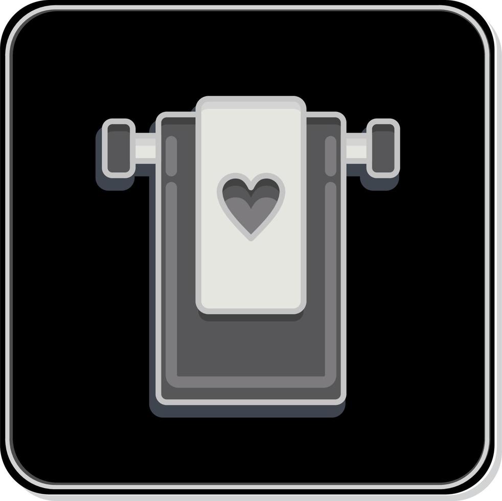 Icon Towel. related to Barbershop symbol. Beauty Saloon. simple illustration vector