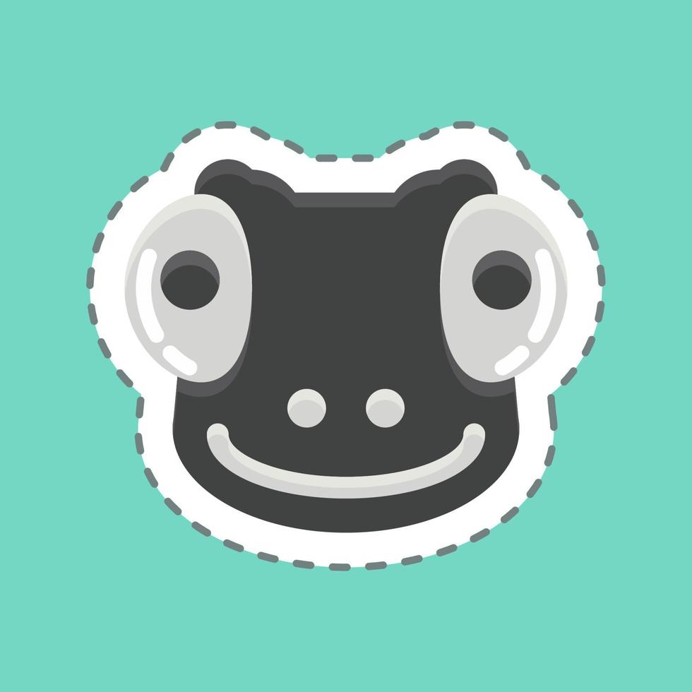 Icon Chameleon. related to Animal Head symbol. simple design editable. simple illustration vector