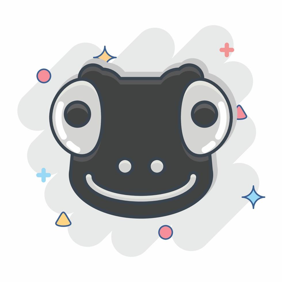 Icon Chameleon. related to Animal Head symbol. simple design editable. simple illustration vector