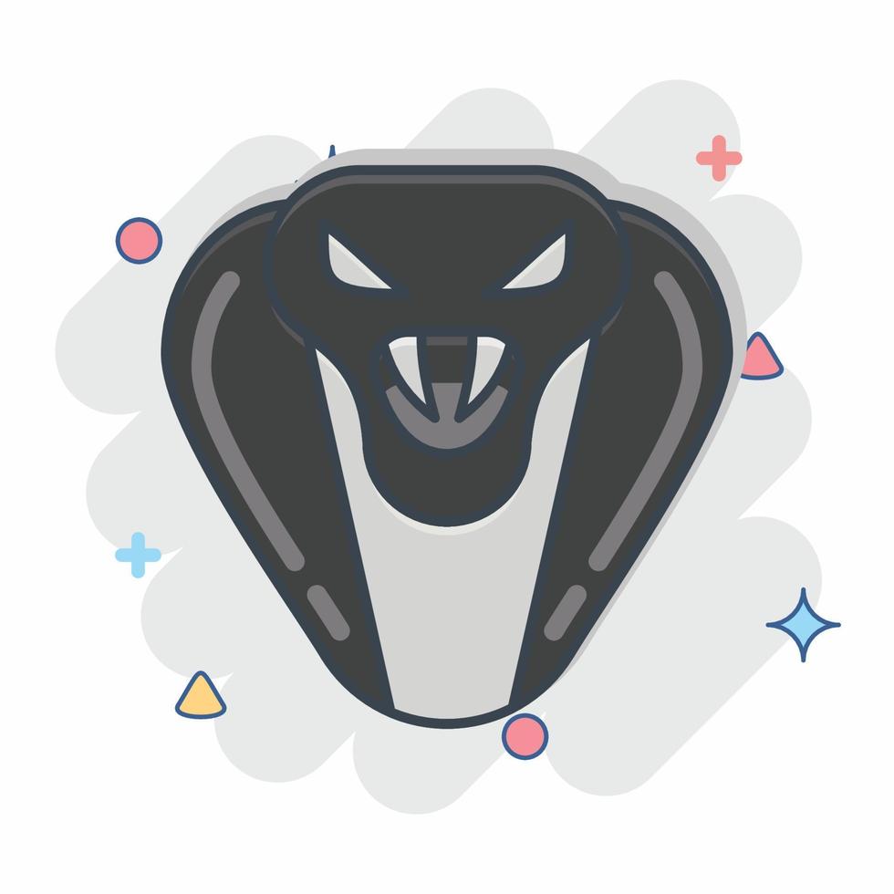 Icon Cobra. related to Animal Head symbol. simple design editable. simple illustration vector