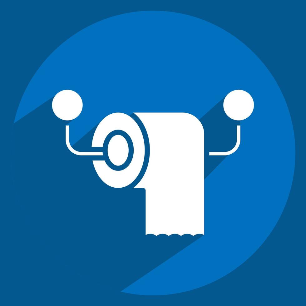 Icon Tissue Roll. related to Barbershop symbol. Beauty Saloon. simple illustration vector