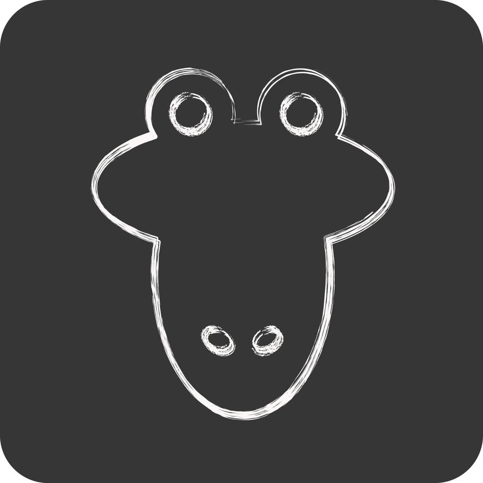 Icon Alligator. related to Animal Head symbol. simple design editable. simple illustration vector