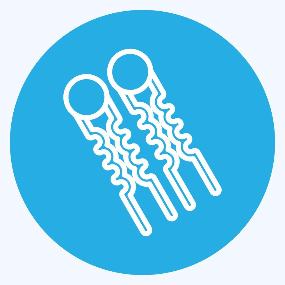 Icon Hair Pins. related to Barbershop symbol. Beauty Saloon. simple illustration vector