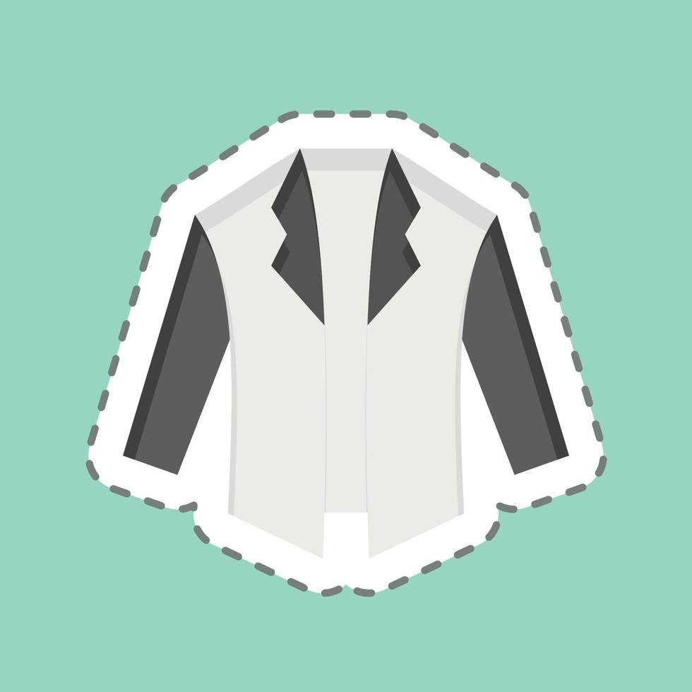 Icon Jacket. related to Black Friday symbol. shopping. simple illustration vector
