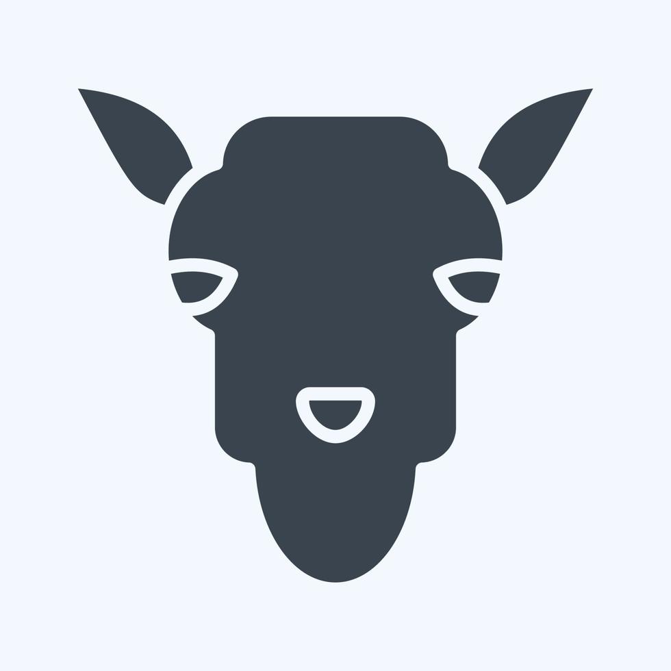 Icon Camel. related to Animal Head symbol. simple design editable. simple illustration vector