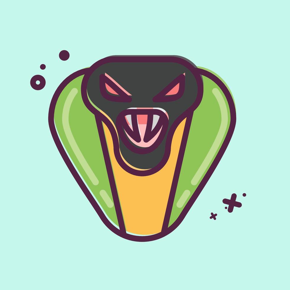 Icon Cobra. related to Animal Head symbol. simple design editable. simple illustration vector