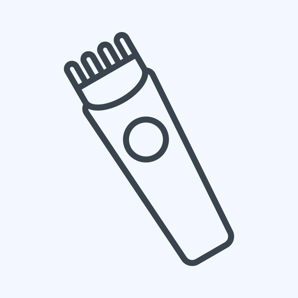 Icon Trimmer. related to Barbershop symbol. Beauty Saloon. simple illustration vector