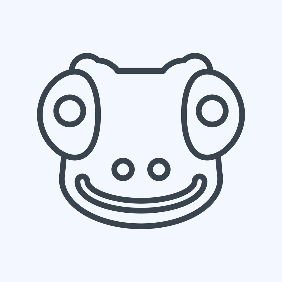 Icon Chameleon. related to Animal Head symbol. simple design editable. simple illustration vector