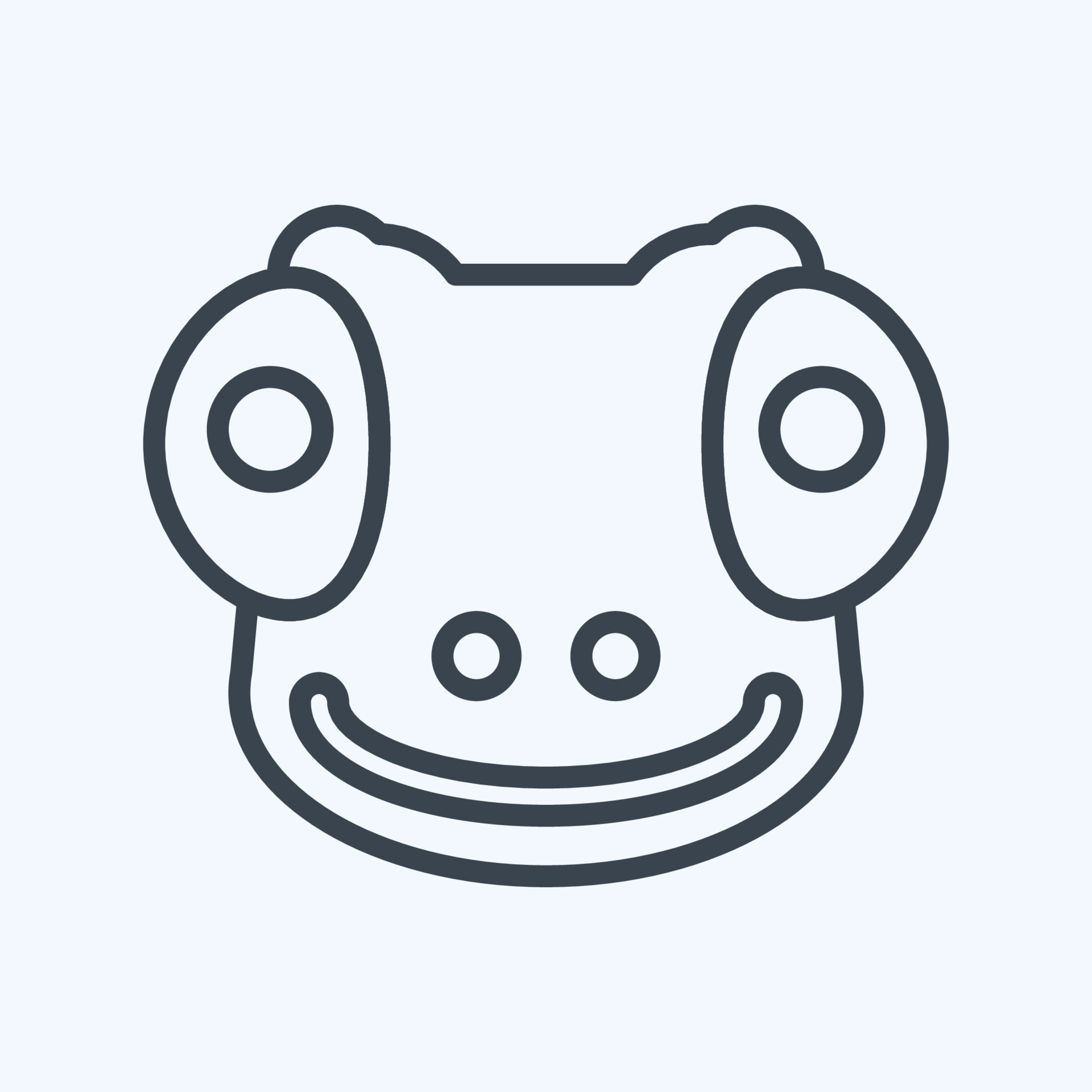 Icon Chameleon. related to Animal Head symbol. simple design editable